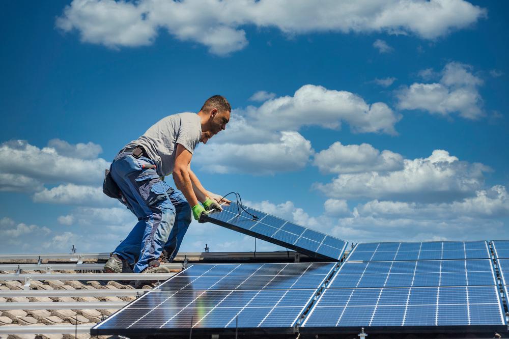 Mise en service panneau photovoltaique